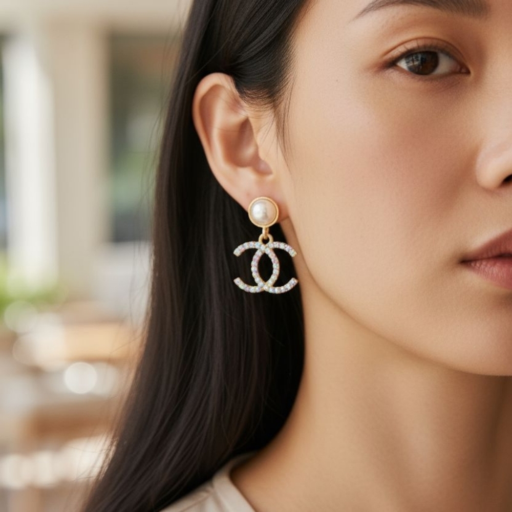 Elegant Chic Rhinestone Earrings| In Gold or Silver Tone